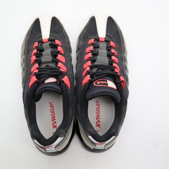 Nike Air VaporMax 95 Hot Red Pewter Granite Men\'s Size 11 Sneakers  AJ7292-101